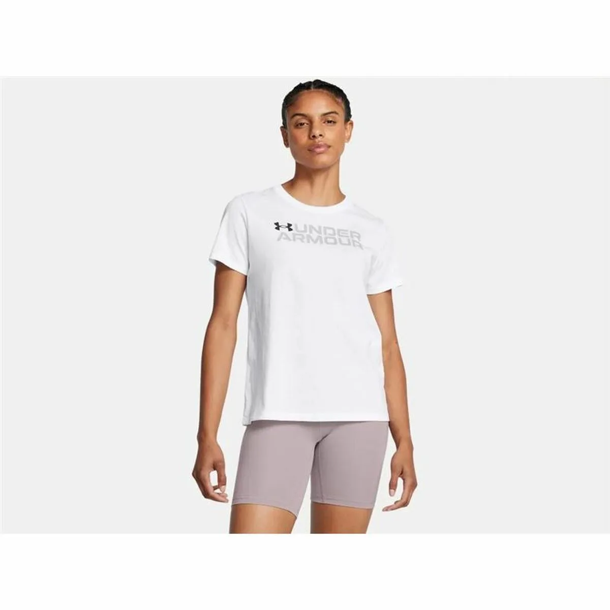 CAMISETA DE MANGA CORTA MUJER UNDER ARMOUR BL PACK SS BLANCO