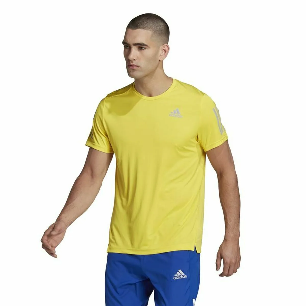 CAMISETA DE MANGA CORTA HOMBRE ADIDAS  GRAPHIC TEE SHOCKING AMARILLO
