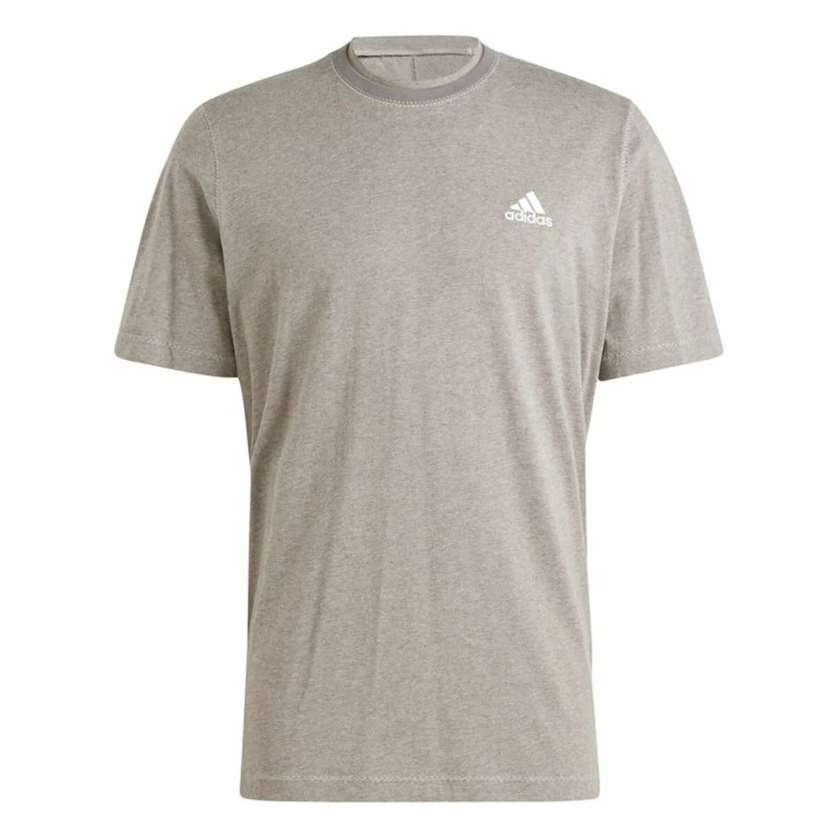 CAMISETA DE MANGA CORTA HOMBRE ADIDAS SEASONAL ESSENTIALS MARRÓN GRIS CLARO