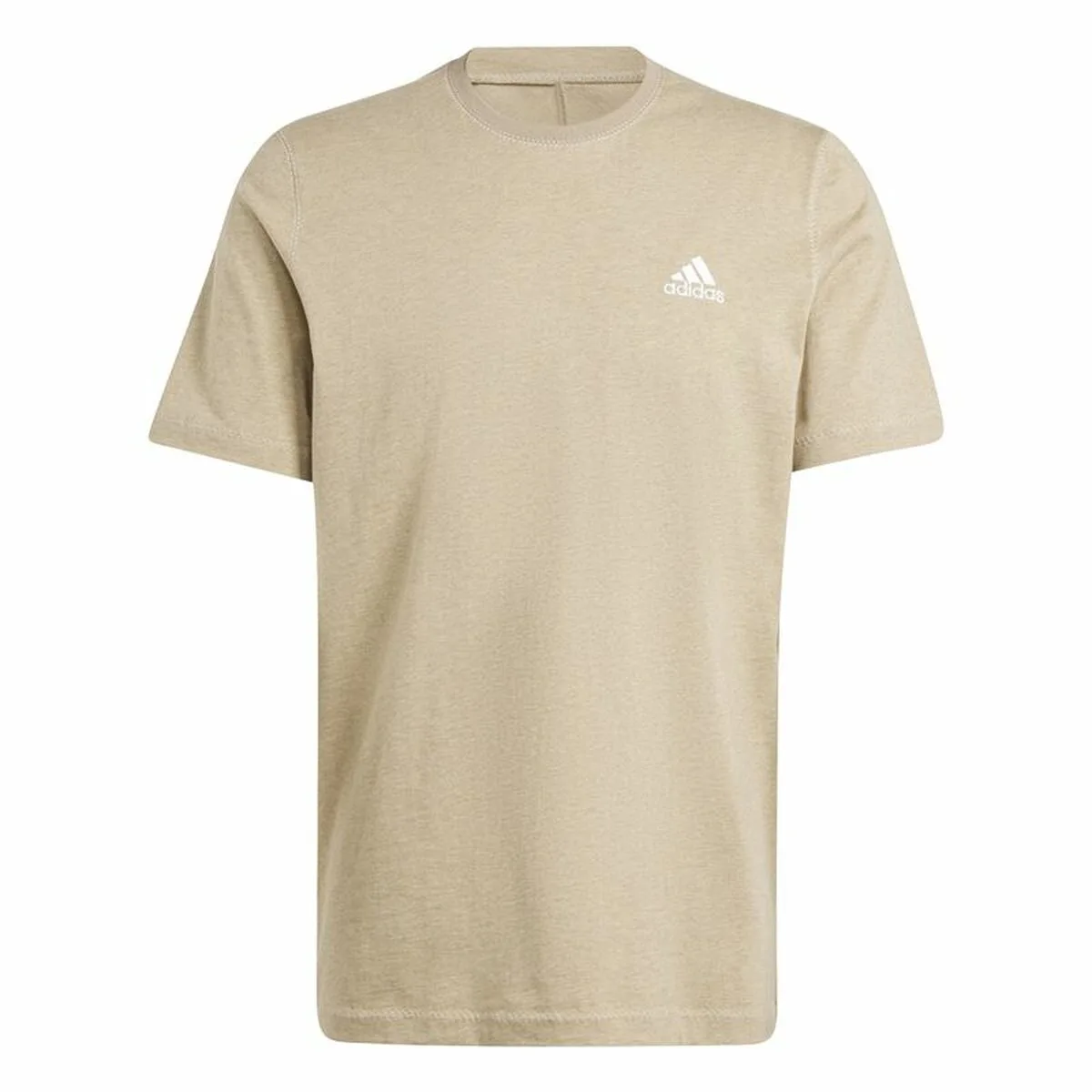 CAMISETA DE MANGA CORTA HOMBRE ADIDAS SEASONAL ESSENTIALS MELANGE BEIGE