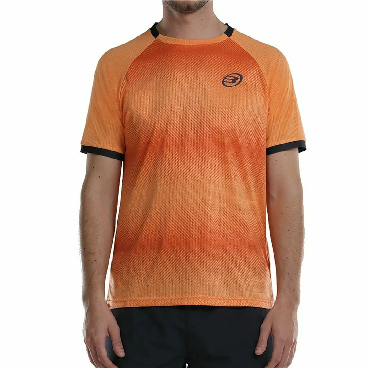 CAMISETA DE MANGA CORTA HOMBRE BULLPADEL ACTUA  NARANJA