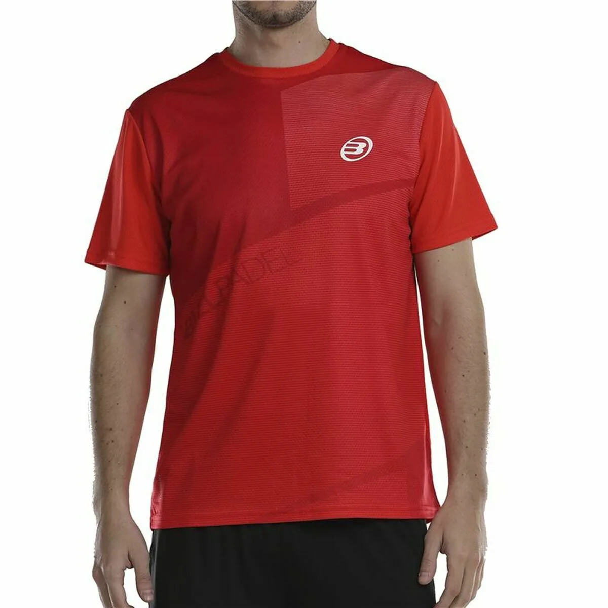 CAMISETA DE MANGA CORTA HOMBRE BULLPADEL AFILE ROJO