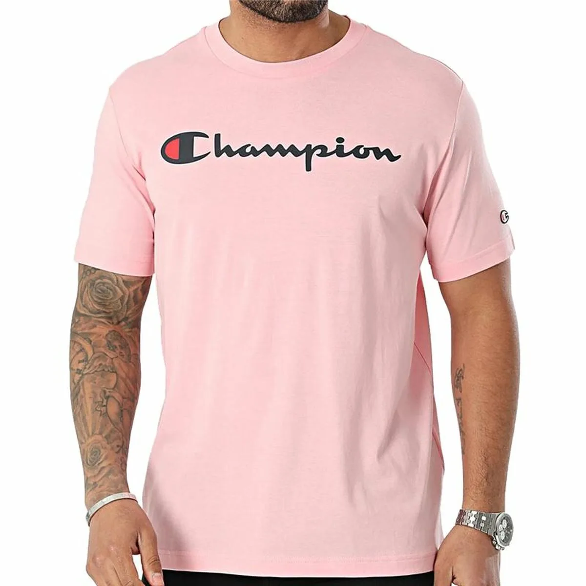 CAMISETA DE MANGA CORTA HOMBRE CHAMPION CREWNECK