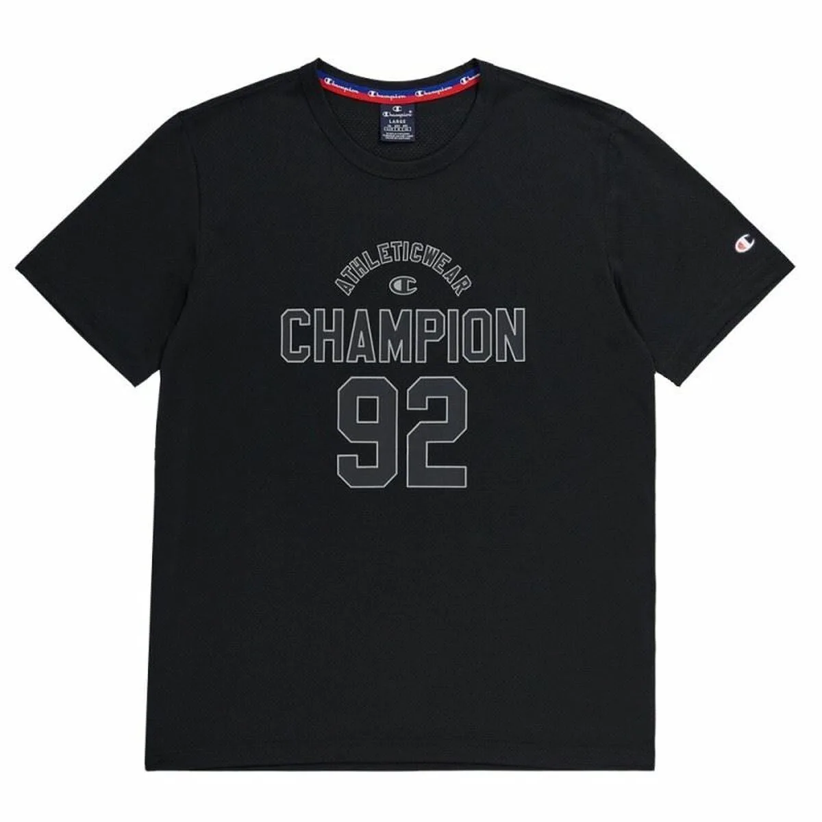CAMISETA DE MANGA CORTA HOMBRE CHAMPION CREWNECK NEGRO