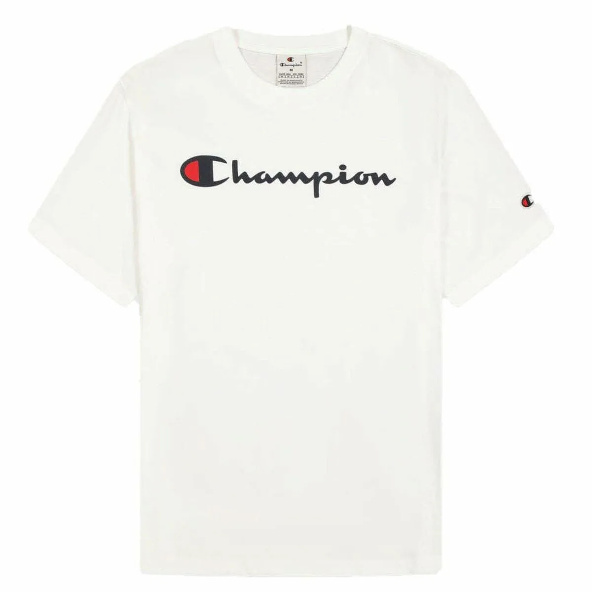 CAMISETA DE MANGA CORTA HOMBRE CHAMPION SS TEE 220256 BLANCO