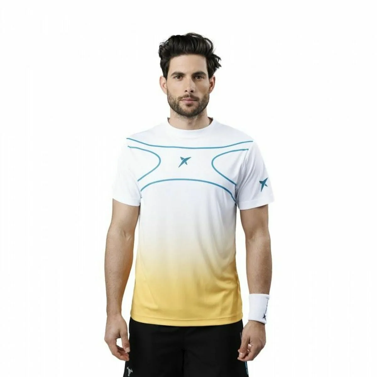 CAMISETA DE MANGA CORTA HOMBRE DROP SHOT ALSAI CAMPA BLANCO