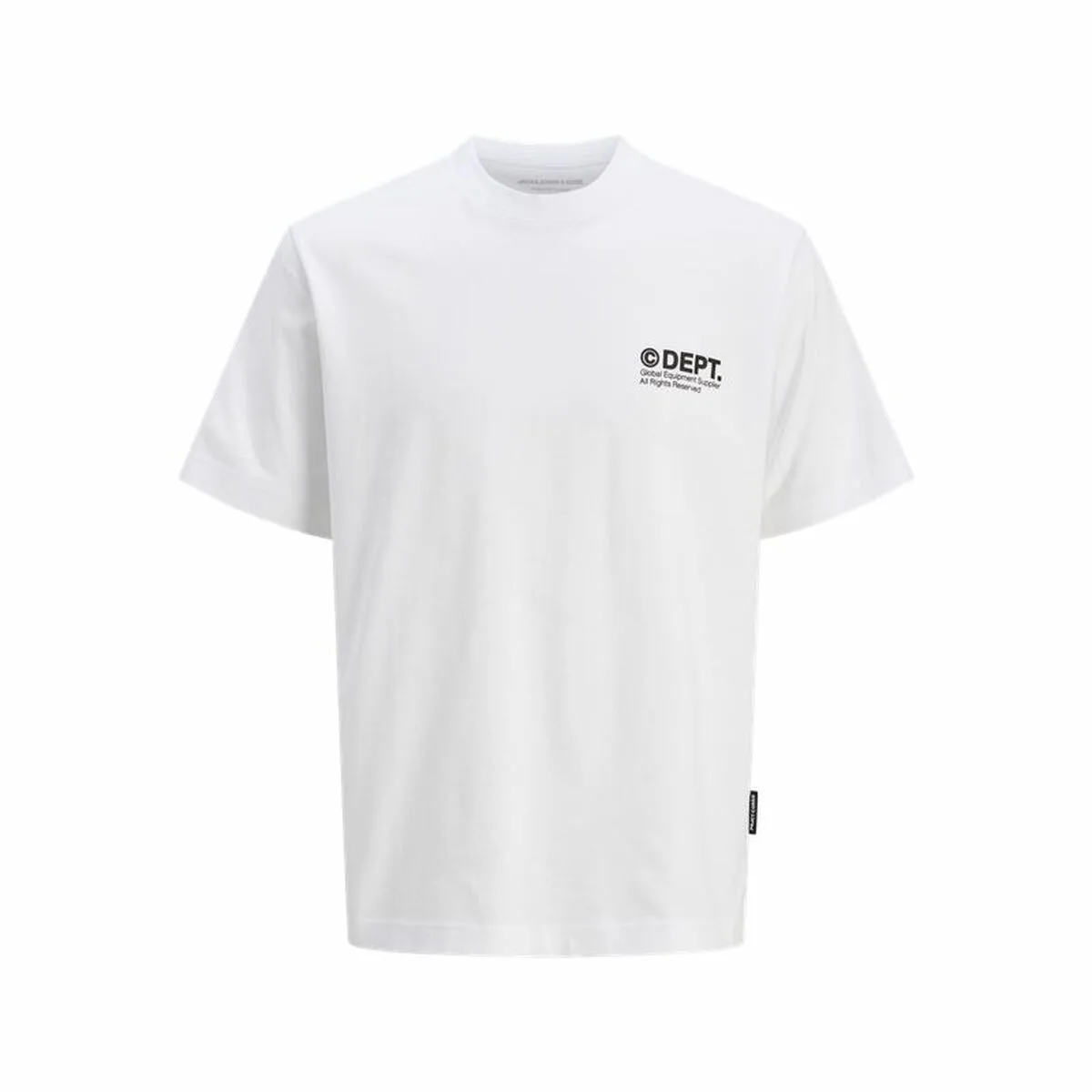 CAMISETA DE MANGA CORTA HOMBRE JACK & JONES JCODYNAMIC DUST SS CREW BLANCO