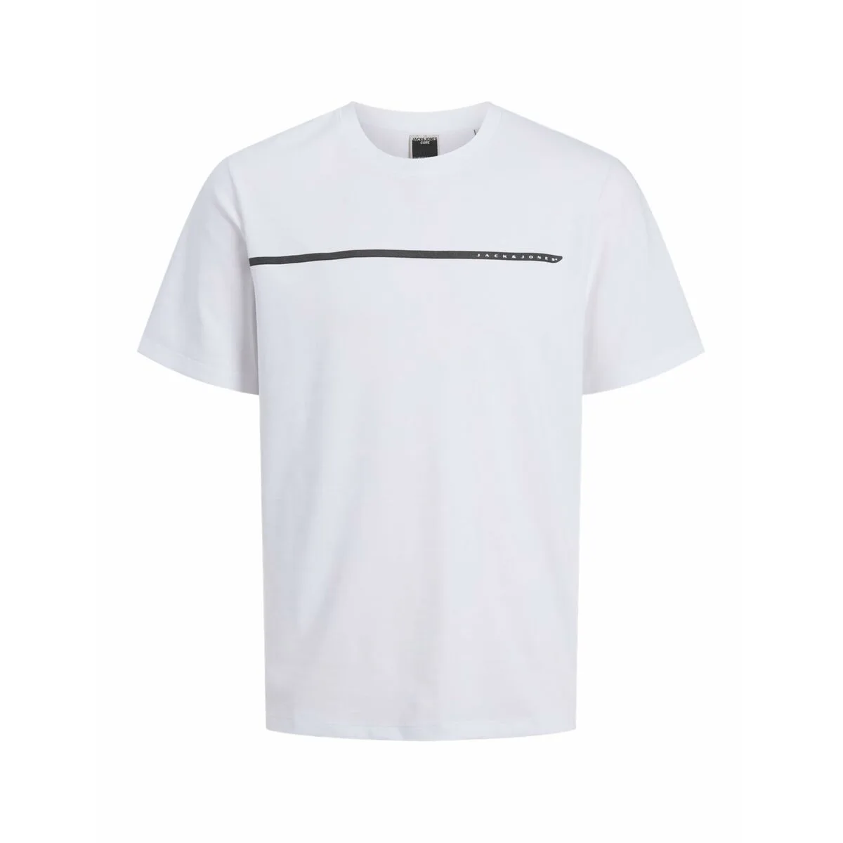 CAMISETA DE MANGA CORTA HOMBRE JACK & JONES JCOFUSION FULL BRANDING 12273120 BLANCO