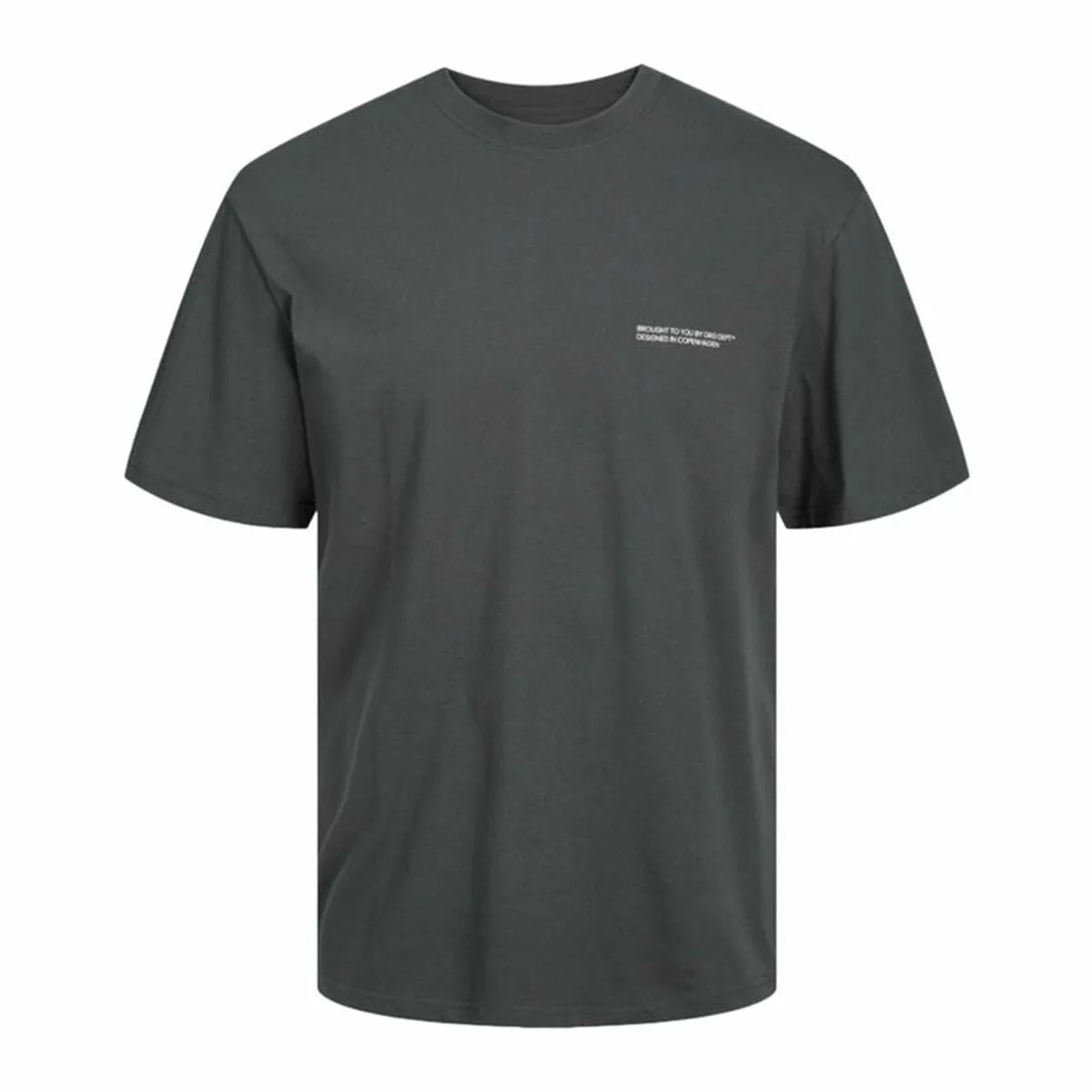 CAMISETA DE MANGA CORTA HOMBRE JACK & JONES JORVESTERBRO GRIS OSCURO