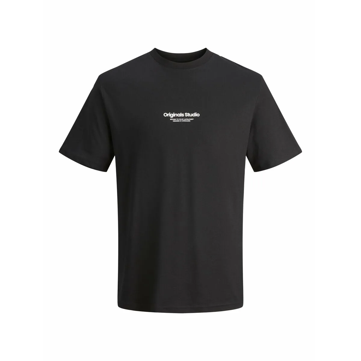 CAMISETA DE MANGA CORTA HOMBRE JACK & JONES JORVESTERBRO TEE SS 12240121 NEGRO