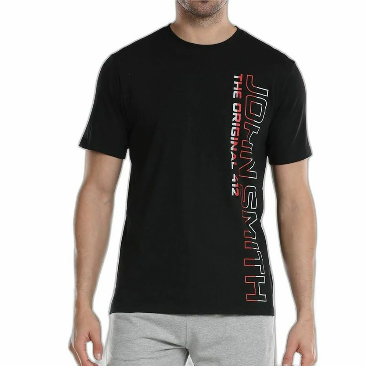 CAMISETA DE MANGA CORTA HOMBRE JOHN SMITH JALDE NEGRO