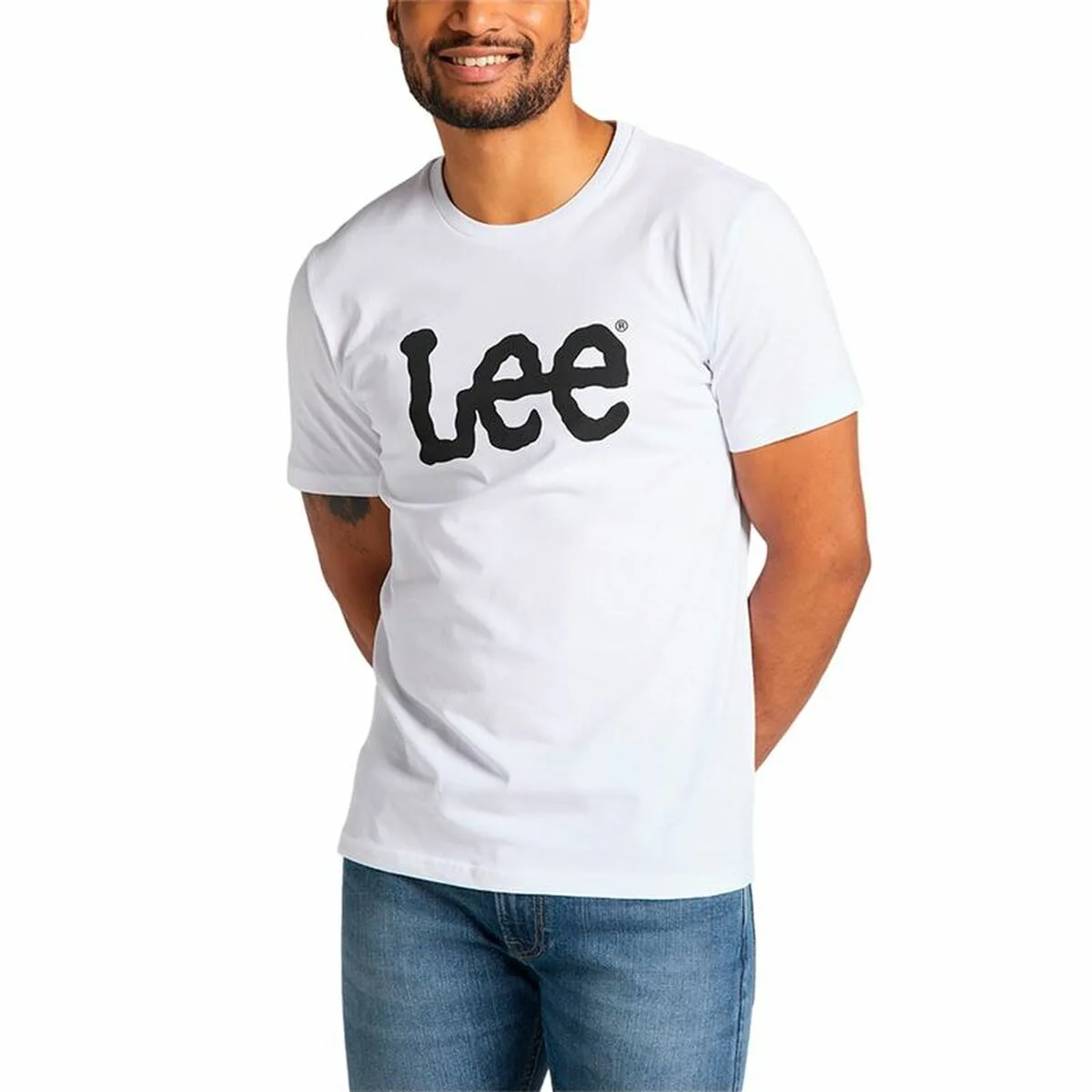 CAMISETA DE MANGA CORTA HOMBRE LEE WOBBLY LOGO 2XL