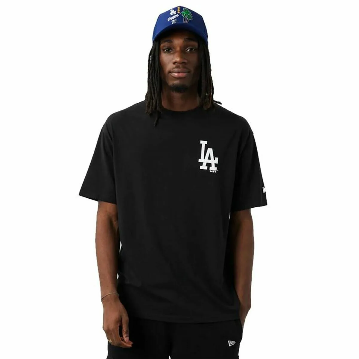 CAMISETA DE MANGA CORTA HOMBRE NEW ERA NEGRO