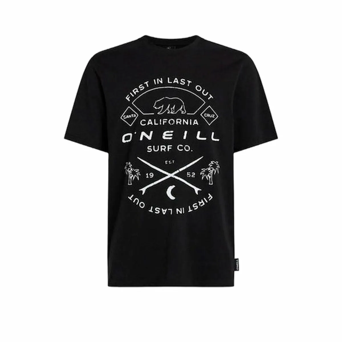 CAMISETA DE MANGA CORTA HOMBRE O'NEILL JACK O'NEILL MUIR NEGRO