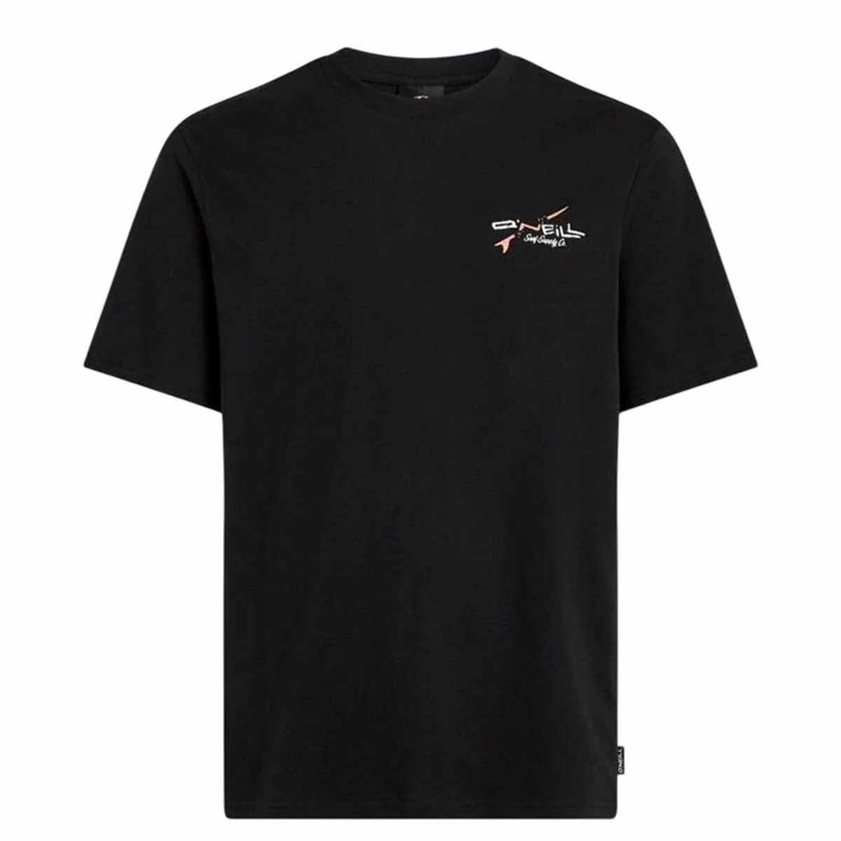 CAMISETA DE MANGA CORTA HOMBRE O'NEILL RETRO BACK PRINT NEGRO