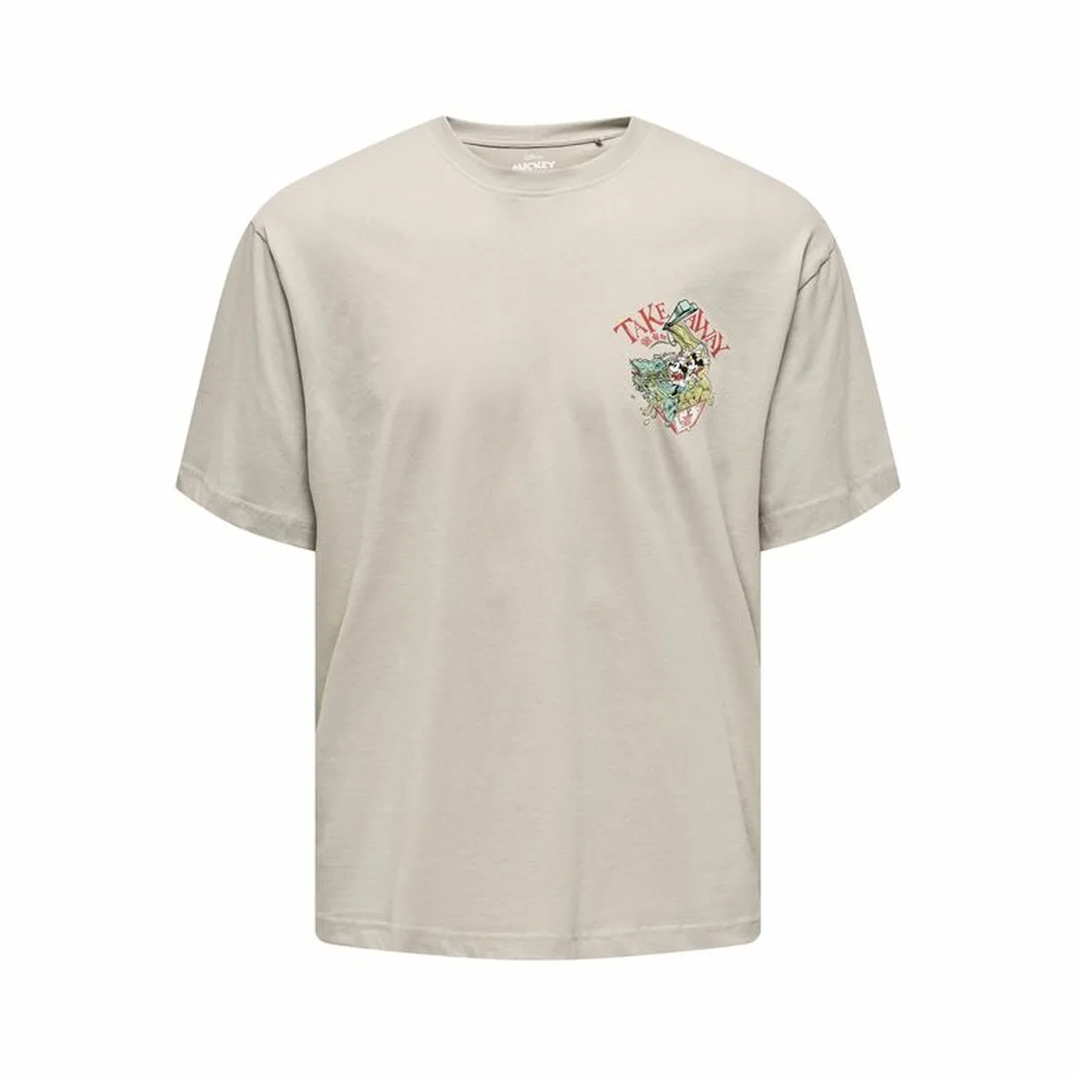 CAMISETA DE MANGA CORTA HOMBRE ONLY & SONS ONSDISNEY LIFE RLX BEIGE