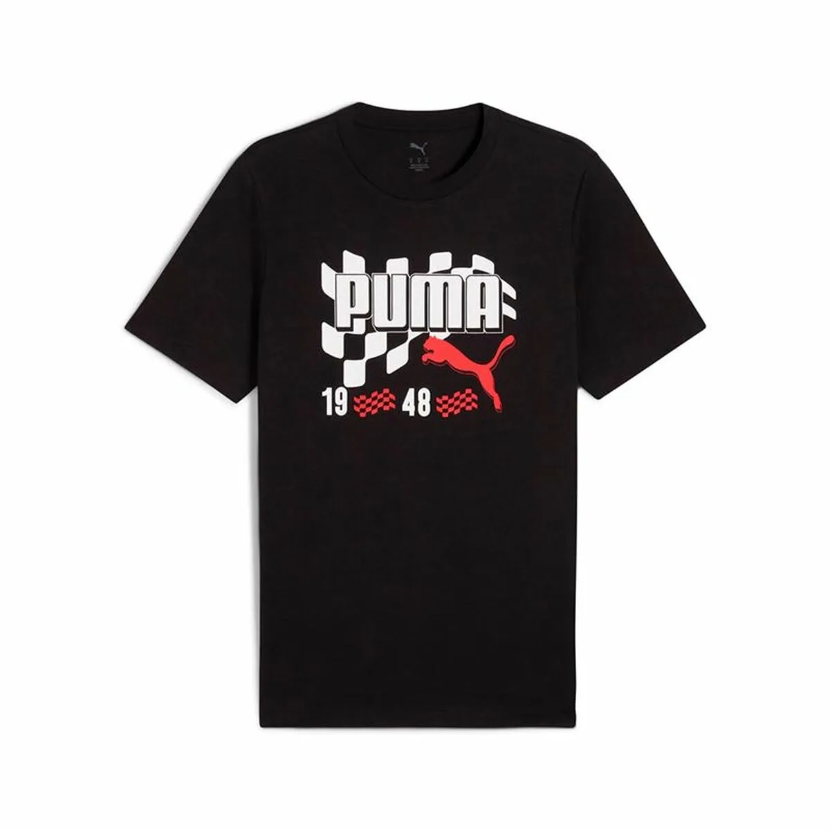 CAMISETA DE MANGA CORTA HOMBRE PUMA GRAPHICS MOTO FLAG NEGRO
