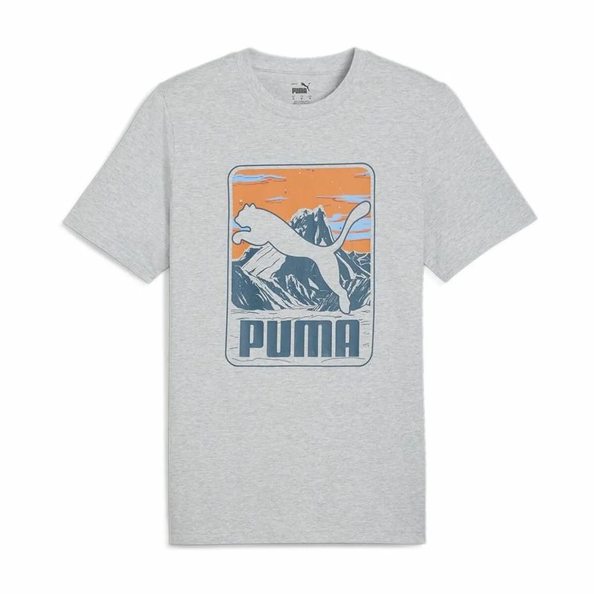 CAMISETA DE MANGA CORTA HOMBRE PUMA GRAPHICS MOUNTAIN GRIS