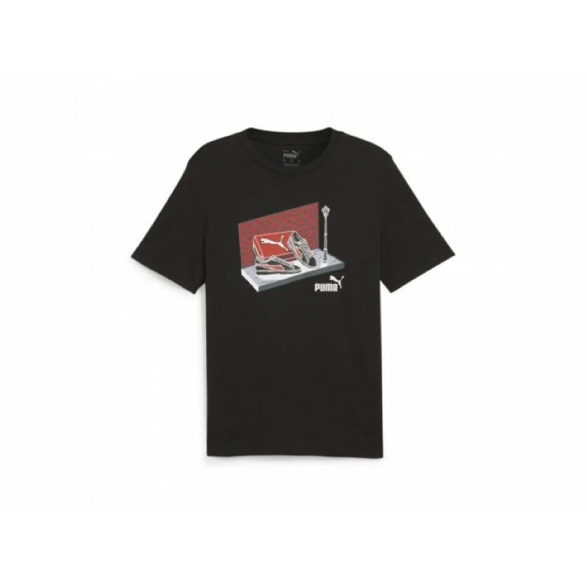 CAMISETA DE MANGA CORTA HOMBRE PUMA NEAKER BOX TEE 680175 01 NEGRO
