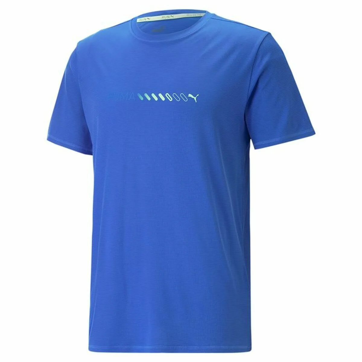 CAMISETA DE MANGA CORTA HOMBRE PUMA RUN FAVORITE LOGO AZUL