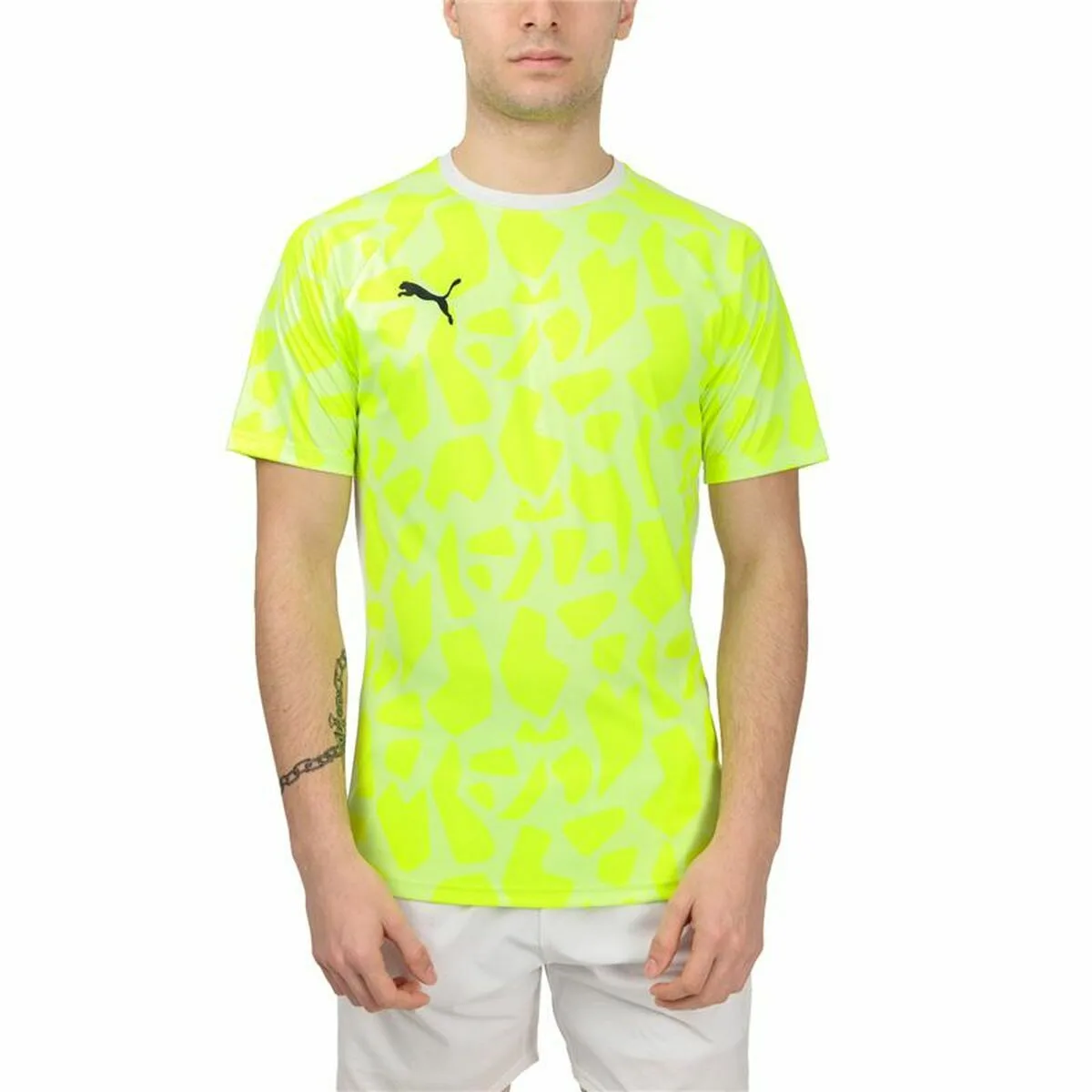 CAMISETA DE MANGA CORTA HOMBRE PUMA TEAMLIGA AMARILLO PÁDEL