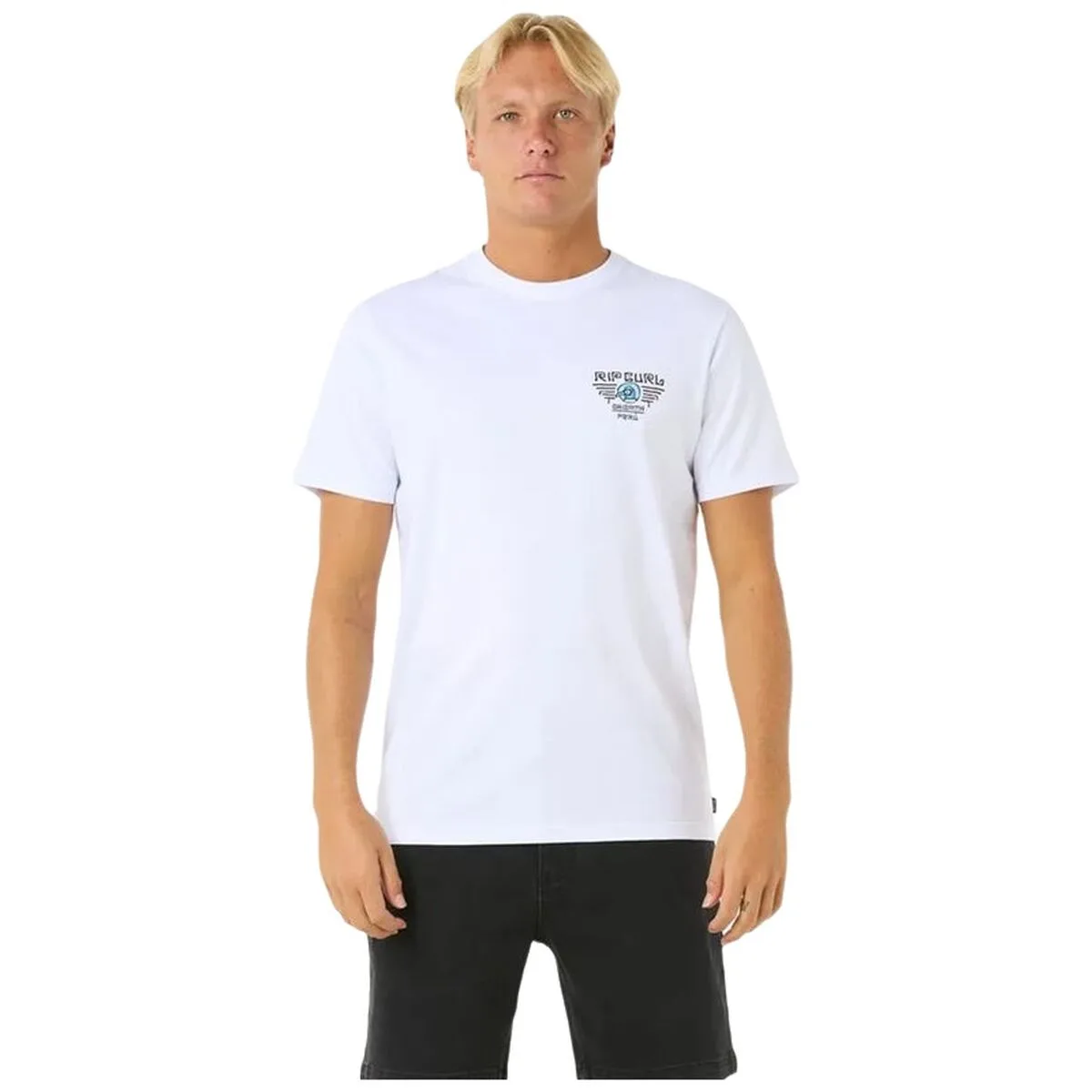 CAMISETA DE MANGA CORTA HOMBRE RIP CURL DESTI ANIMALS TEE BLANCO