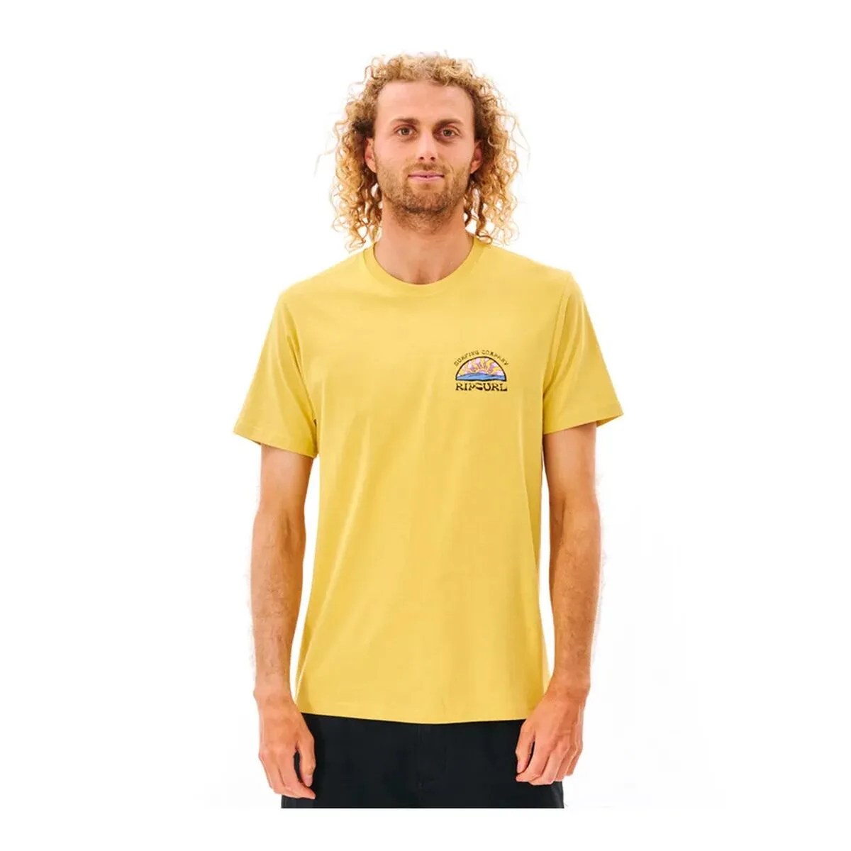 CAMISETA DE MANGA CORTA HOMBRE RIP CURL AMARILLO HOMBRE