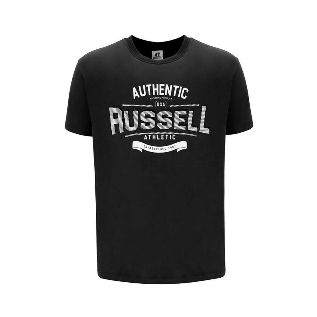 CAMISETA DE MANGA CORTA HOMBRE RUSSELL ATHLETIC AMT A30081 NEGRO