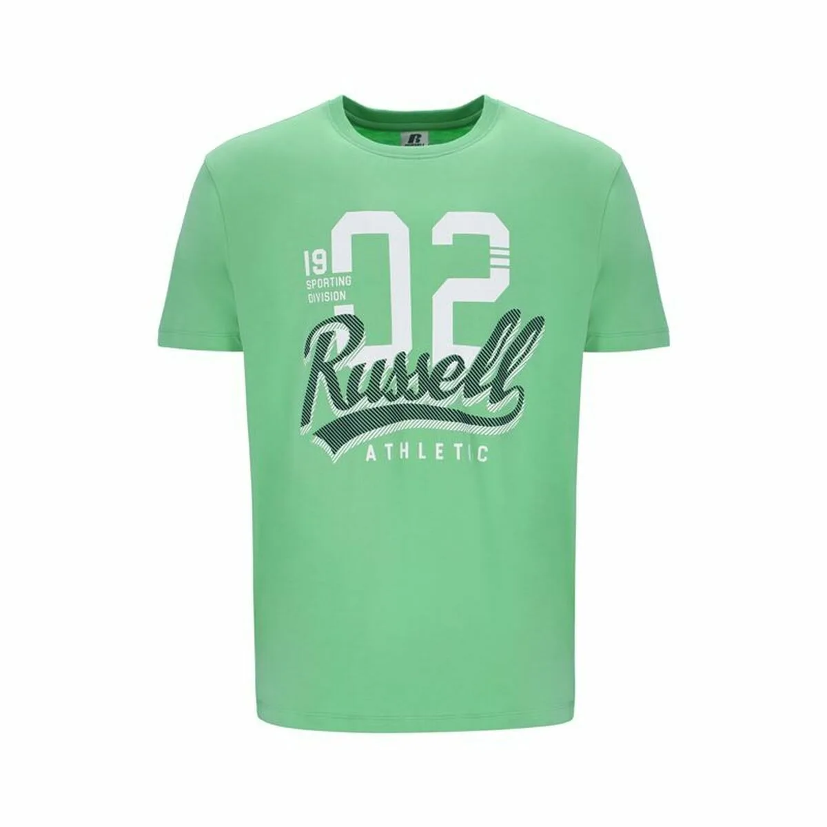 CAMISETA DE MANGA CORTA HOMBRE RUSSELL ATHLETIC AMT A30101 VERDE VERDE CLARO
