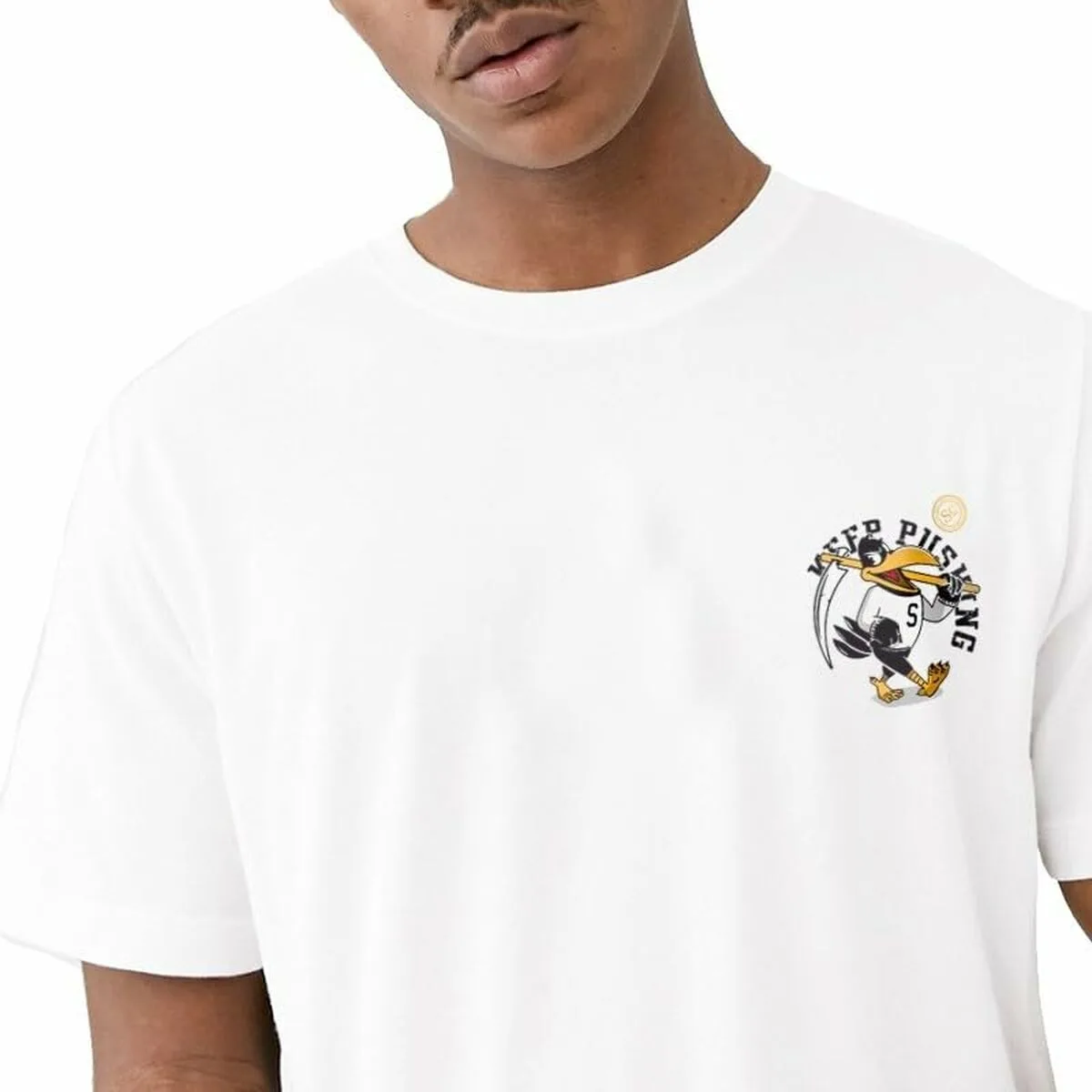 CAMISETA DE MANGA CORTA HOMBRE SNATCH & CLASH KEEP BLANCO