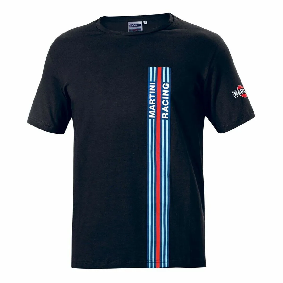 CAMISETA DE MANGA CORTA HOMBRE SPARCO MARTINI RACING NEGRO (TALLA S)