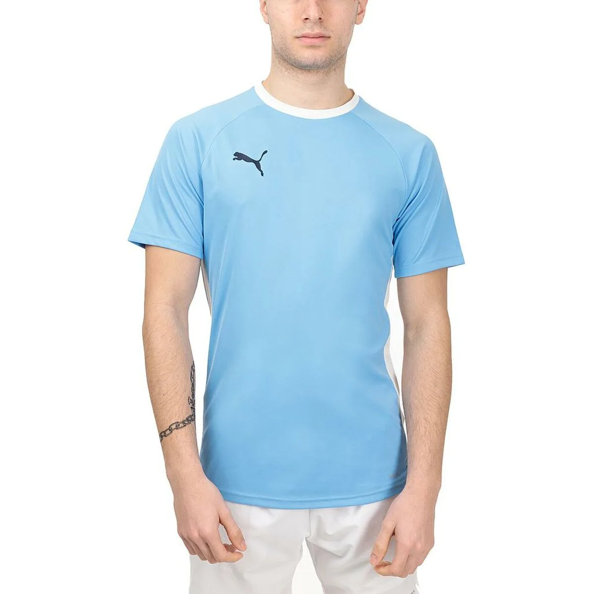 CAMISETA DE MANGA CORTA HOMBRE TEAMLIGA PUMA 931832 02 PÁDEL AZUL