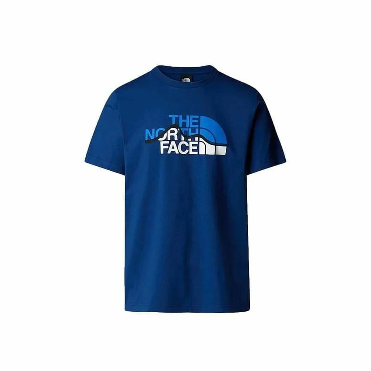 CAMISETA DE MANGA CORTA HOMBRE THE NORTH FACE MOUNTAIN LINE TEE NF0A87NTD1R1 AZUL