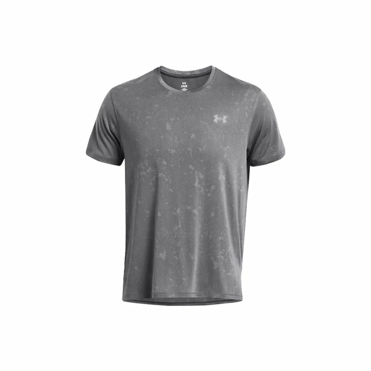 CAMISETA DE MANGA CORTA HOMBRE UNDER ARMOUR LAUNCH SPLATTER GRIS