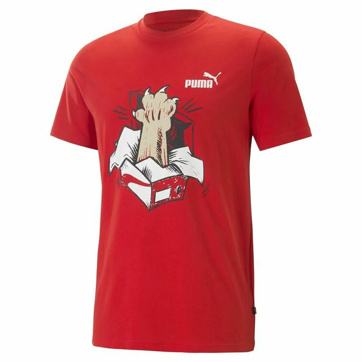 CAMISETA DE MANGA CORTA PUMA GRAPHICS SNEAKER FOR ALL TIME ROJO UNISEX
