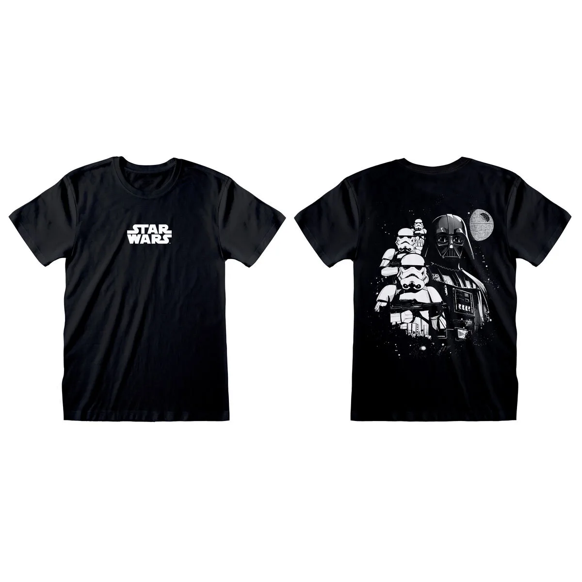 CAMISETA DE MANGA CORTA STAR WARS COLLAGE NEGRO UNISEX
