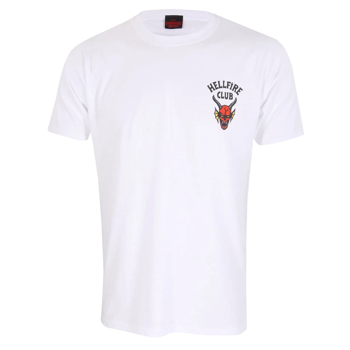 CAMISETA DE MANGA CORTA STRANGER THINGS HELFIRE CLUB BLANCO UNISEX