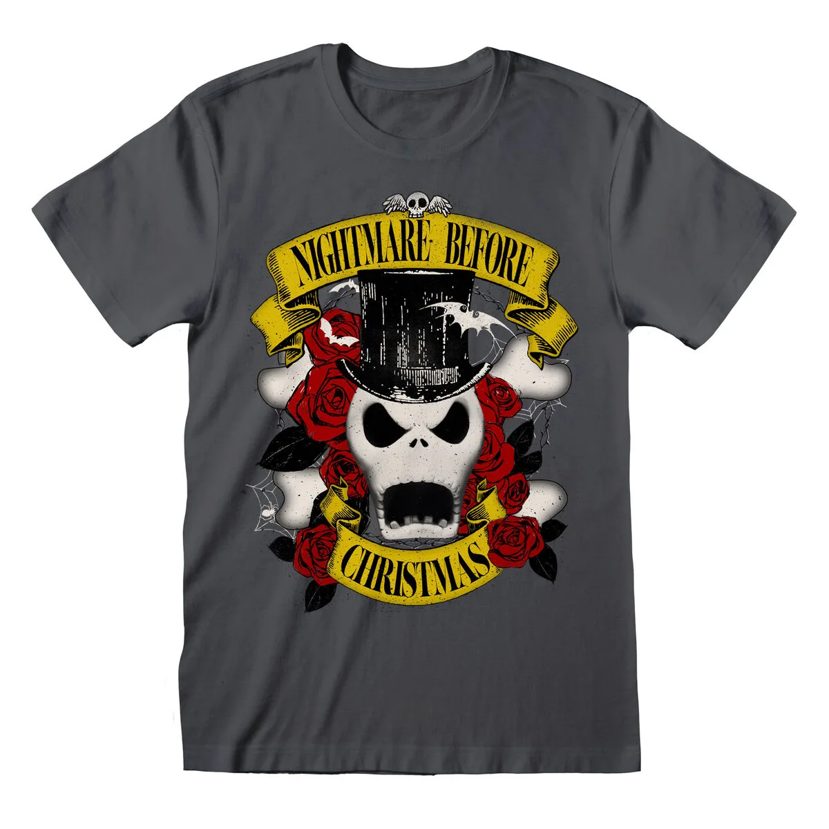 CAMISETA DE MANGA CORTA THE NIGHTMARE BEFORE CHRISTMAS TOP HAT JACK GRAFITO UNISEX