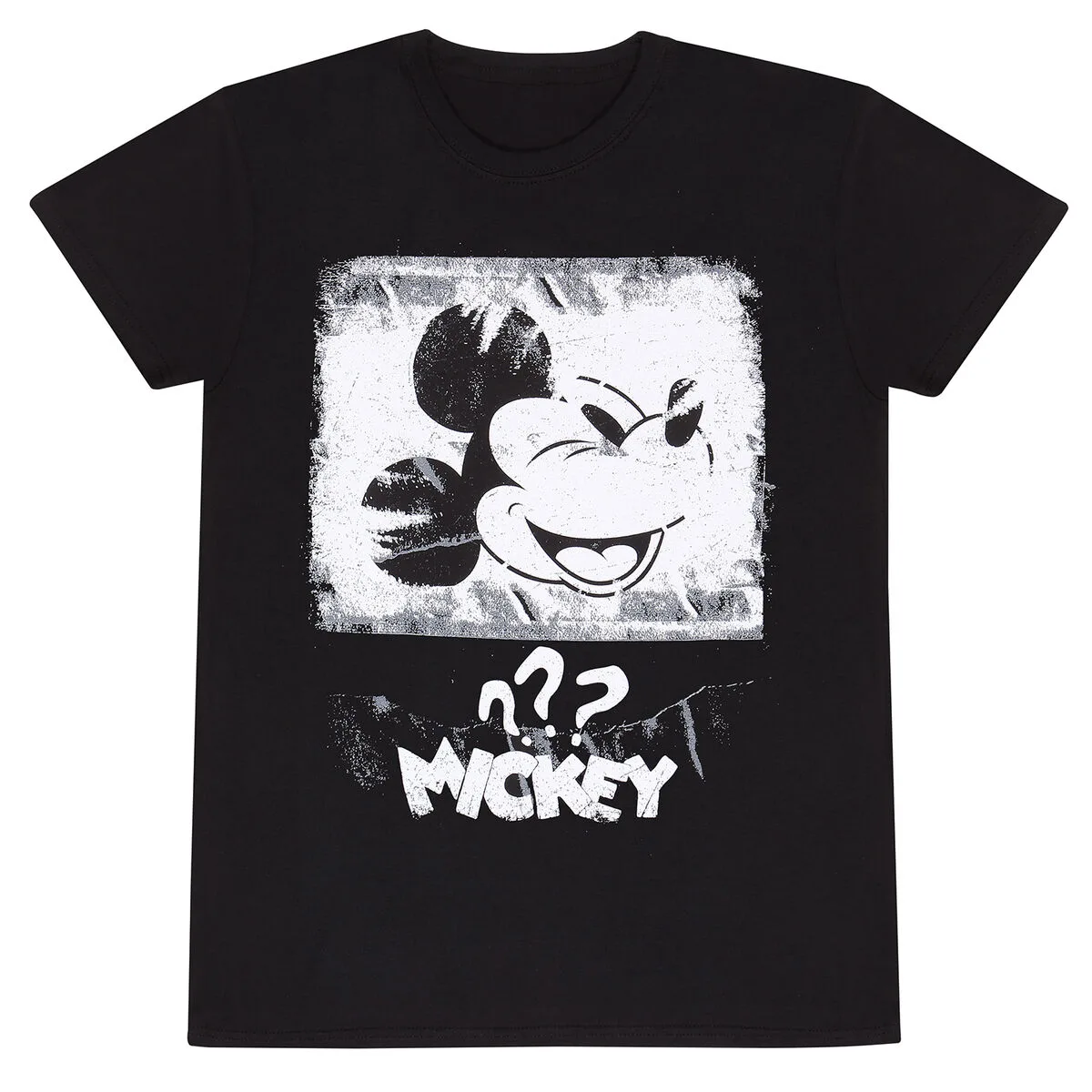CAMISETA DE MANGA CORTA UNISEX MICKEY MOUSE POSTER STYLE NEGRO