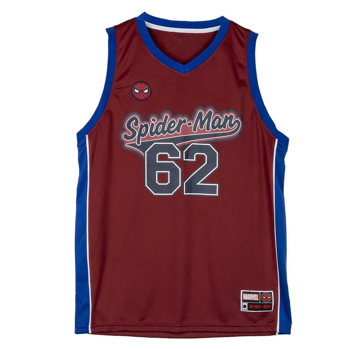 CAMISETA DE BALONCESTO SPIDER-MAN ROJO UNISEX