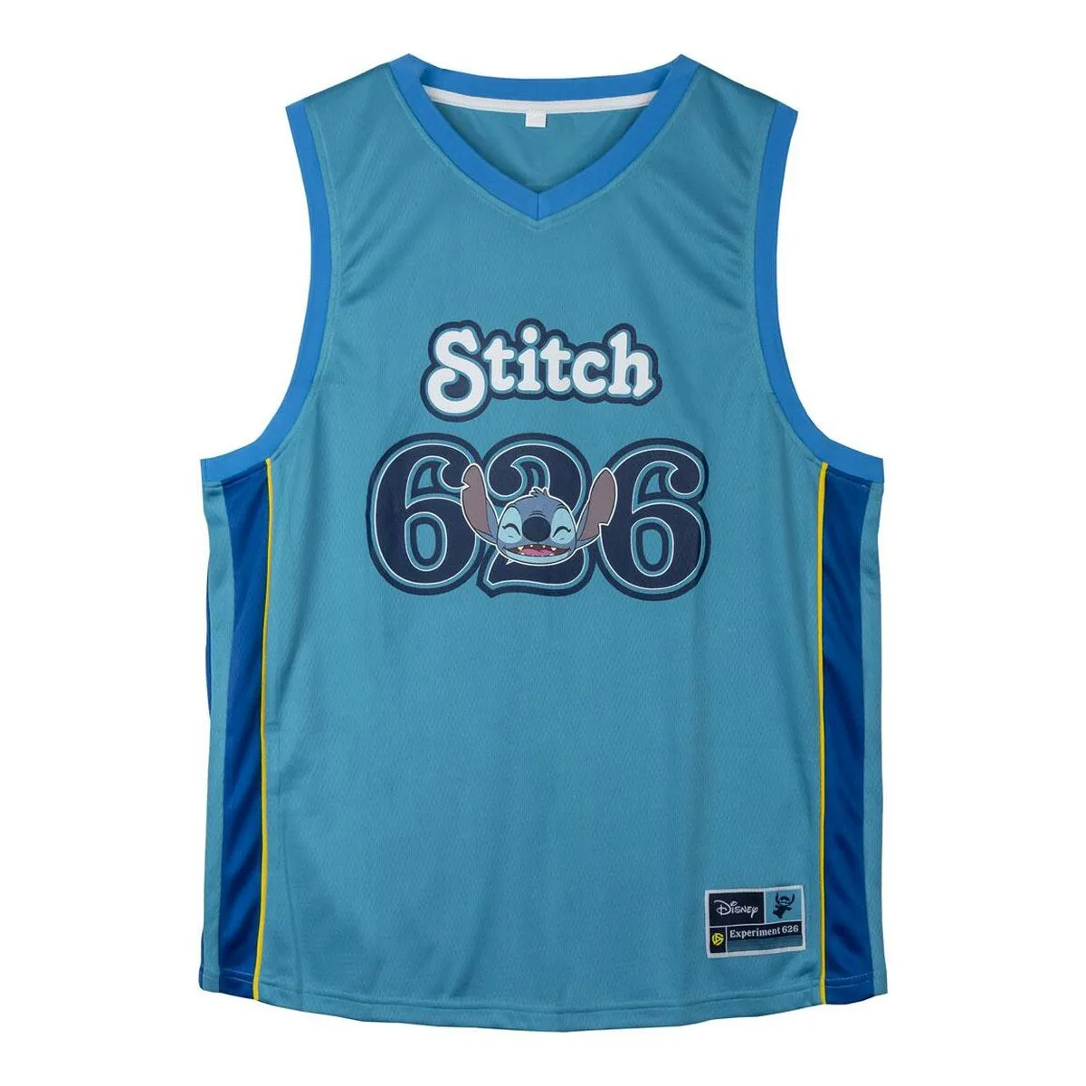 CAMISETA DE BALONCESTO STITCH AZUL UNISEX
