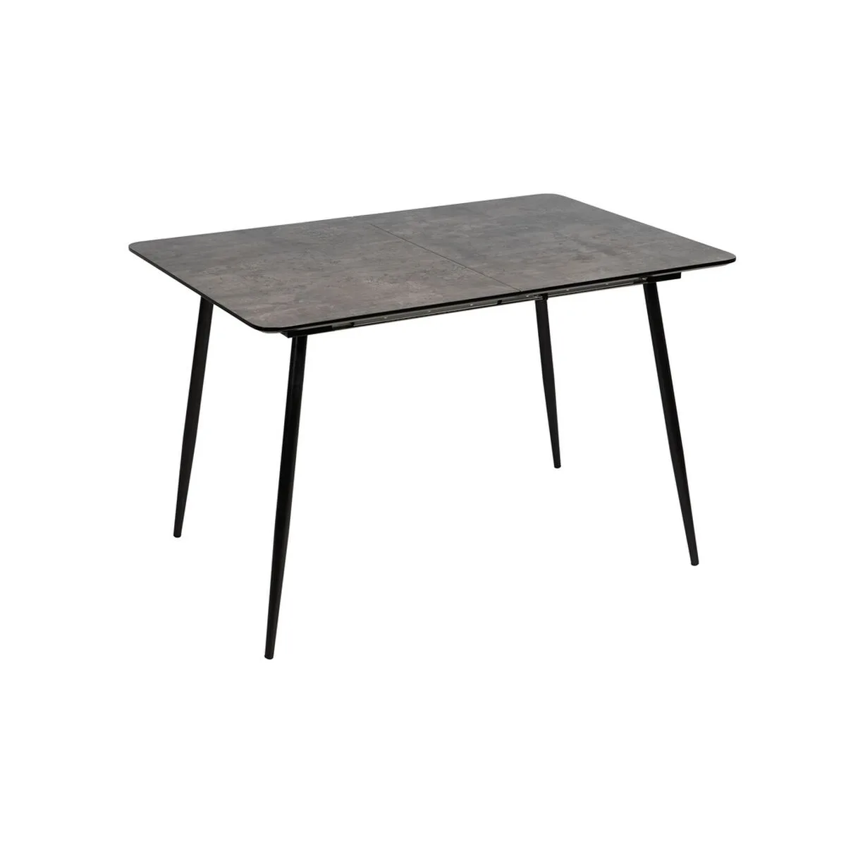 MESA EXTENSIBLE NEGRO GRIS HIERRO 120 X 80 X 75 CM