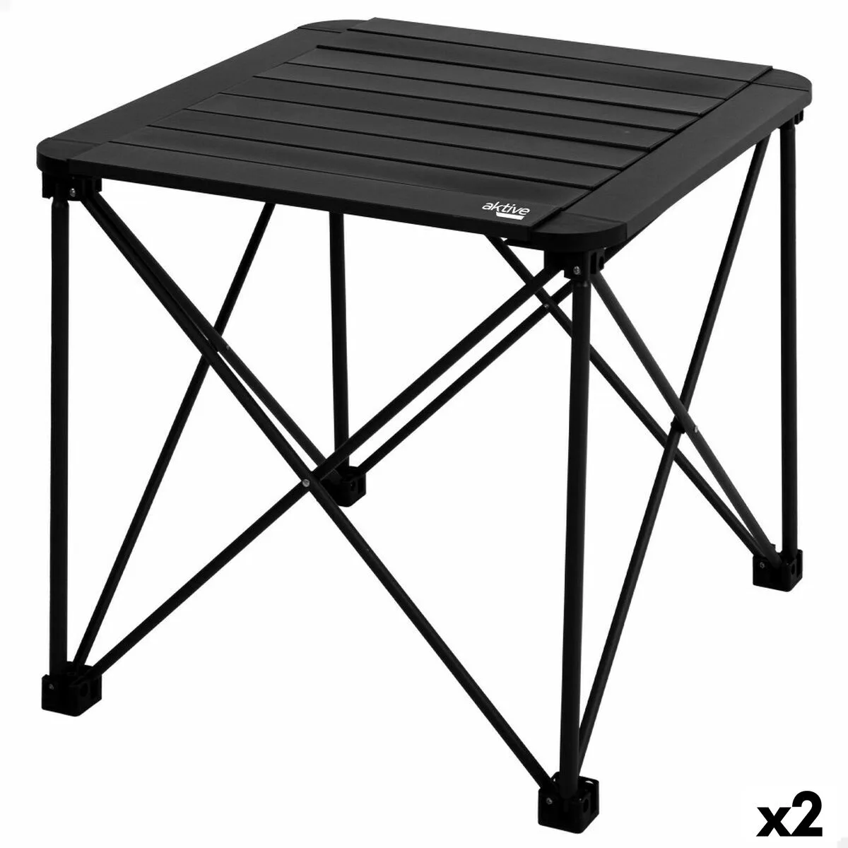 MESA PLEGABLE AKTIVE 52 X 46 X 52 CM (2 UNIDADES)