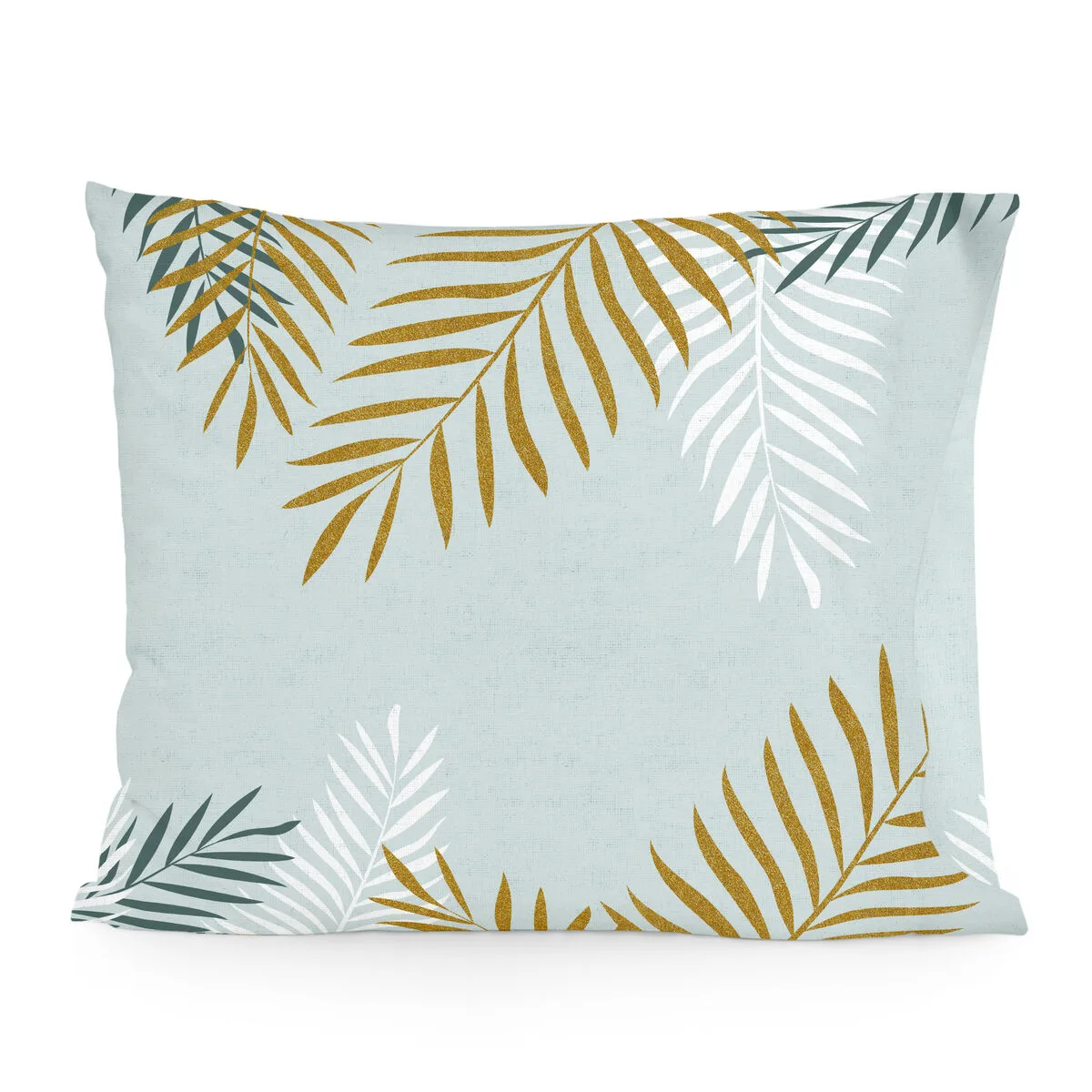 FUNDA DE ALMOHADA HAPPYFRIDAY BLANC FOLIAGE MINT MULTICOLOR 60 X 70 CM