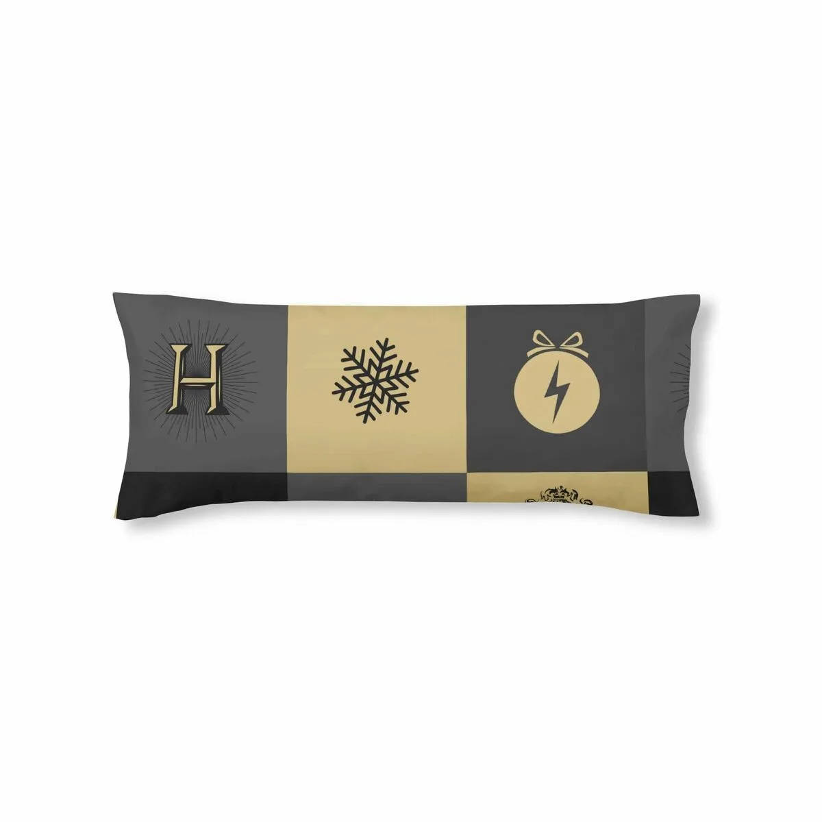 FUNDA DE ALMOHADA HARRY POTTER CHRISTMAS MULTICOLOR 175 HILOS 45 X 110 CM