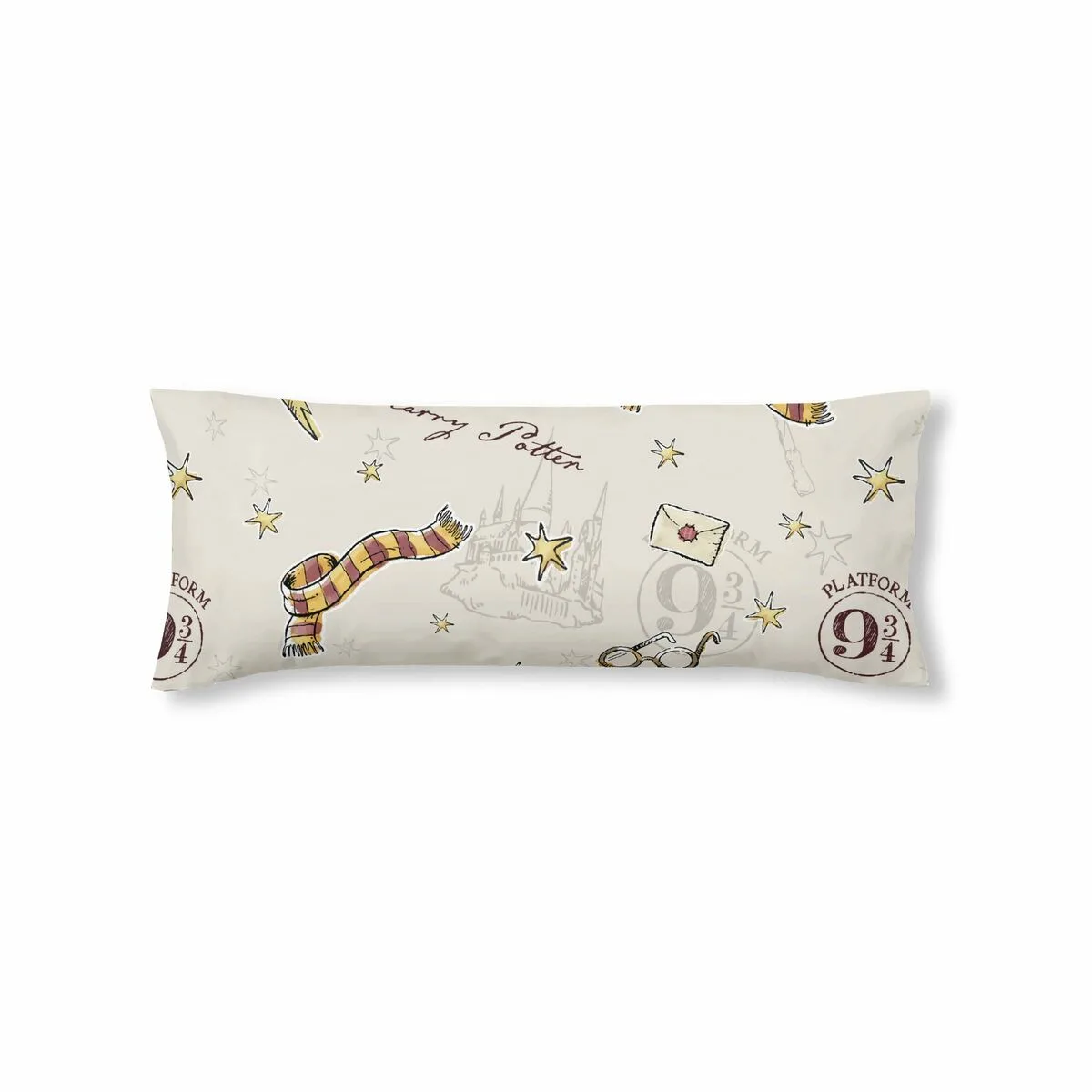 FUNDA DE ALMOHADA HARRY POTTER GRYFFINDOR MULTICOLOR 48 X 110 CM