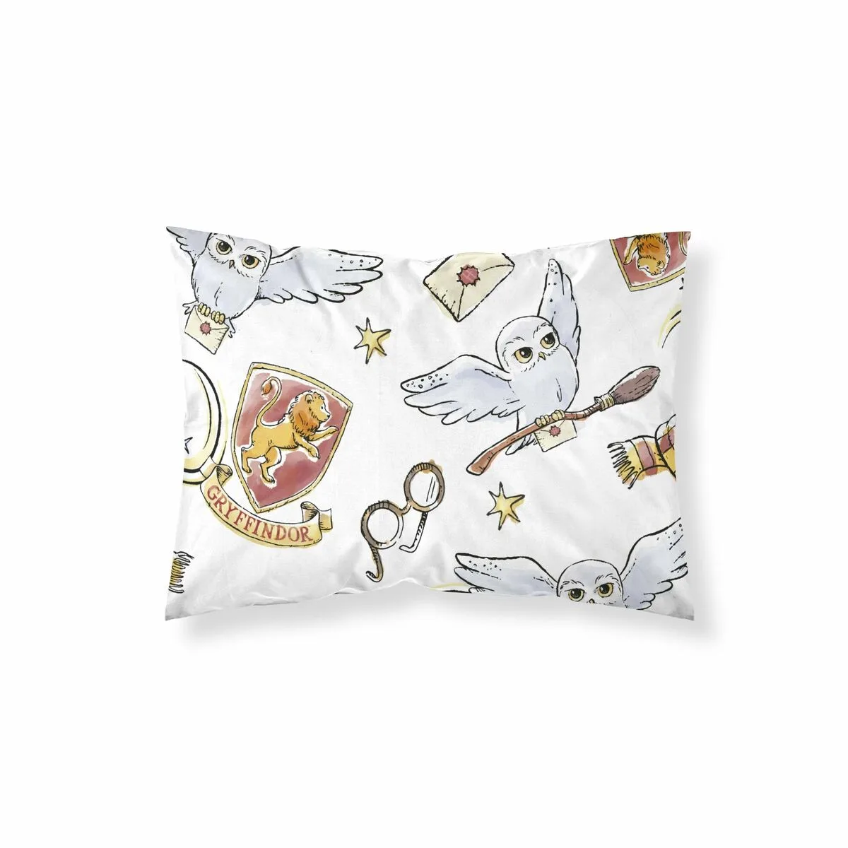 FUNDA DE ALMOHADA HARRY POTTER HEDWIG MULTICOLOR 50X80CM