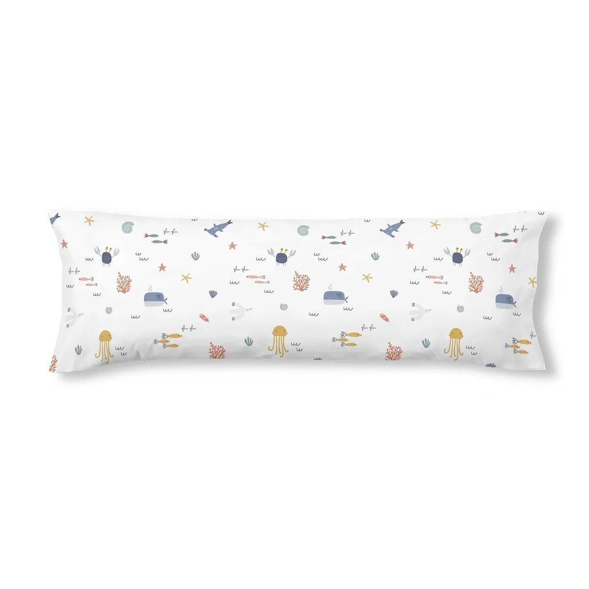 FUNDA DE ALMOHADA KIDS&COTTON MALU MULTICOLOR 45 X 110 CM 100 % ALGODÓN