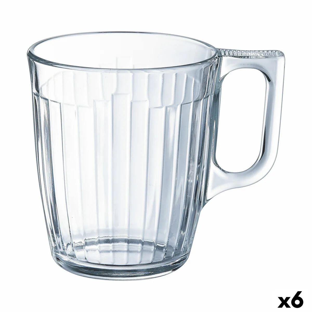 TAZA LUMINARC NUEVO DESAYUNO TRANSPARENTE VIDRIO (250 ML) (6 UNIDADES)