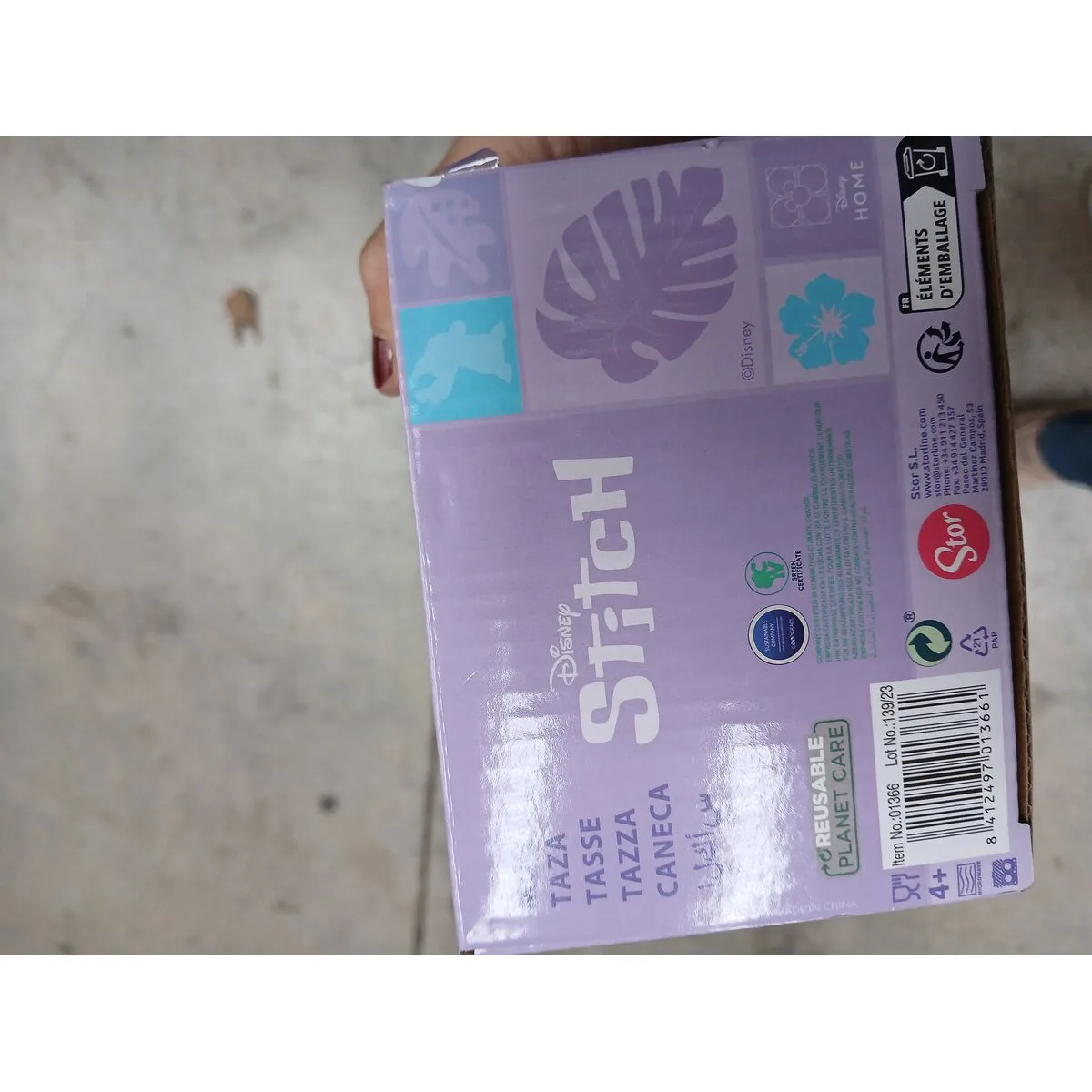 TAZA STITCH CAJA DE REGALO CERÁMICA